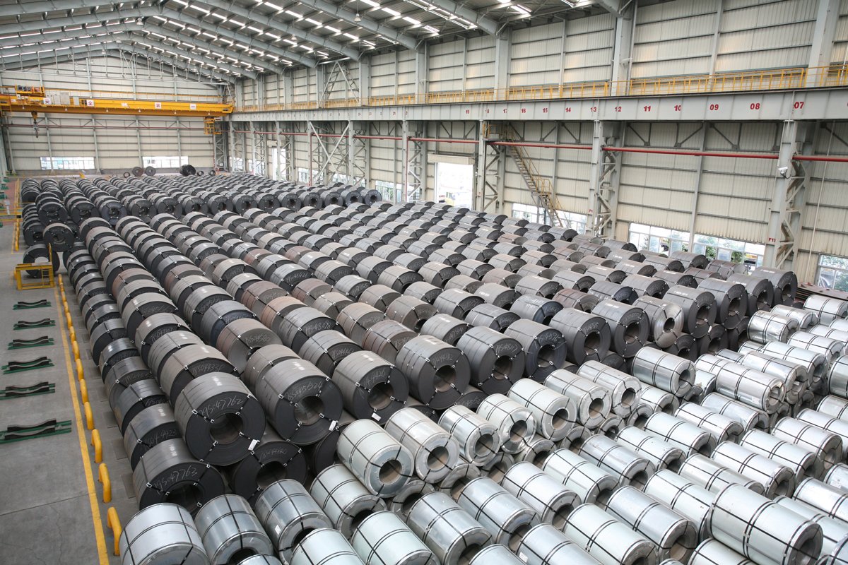 Orienta Trading — stainless coil warehouse, illustrative image